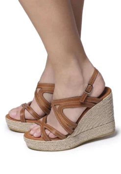 Toni Pons OLIMPIA - Keilsandalette - Camel