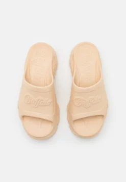 Buffalo SLIDE - Pantolette Flach - Cream -Trend Schuh Verkauf 112f39b109f24b4e82ad8ebc5bdf095d