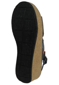 *art PARMA GRASS SCHWARZ BLACK LEDER - Keilsandalette - Black -Trend Schuh Verkauf 2438c54705424f919f91ddffda6c8f8a