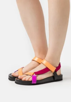 Copenhagen Shoes NEON FEVER - Riemensandalette - Orange Multi-coloured