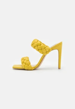 Steve Madden KENLEY - Pantolette Hoch - Citron