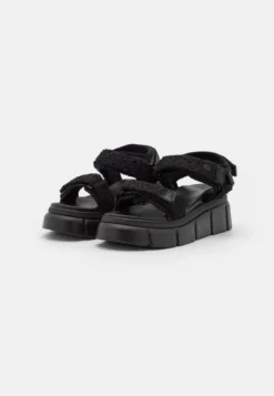 KG Kurt Geiger VEGAN RIGGED - Plateausandalette - Black -Trend Schuh Verkauf 3e054fd395614e88869938db58129885