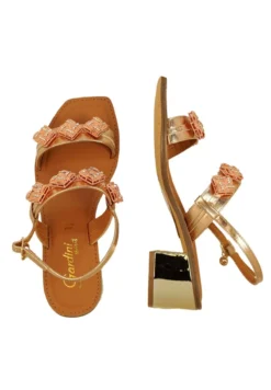 Riemensandalette - Rosegold -Trend Schuh Verkauf 4762d6571046467f99d726fb728d1f27