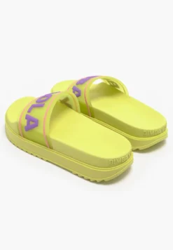LOGO - Badesandale - Yellow -Trend Schuh Verkauf 4bc28255568741f298828d7f016b266b
