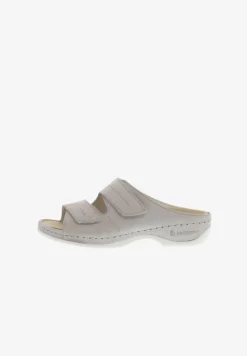 Pantolette Flach - Grau
