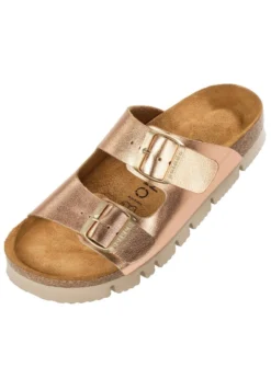 KORFU - Hausschuh - Rose/gold//white/cream -Trend Schuh Verkauf 57b672b9d7344957a8df19b2f67c8178
