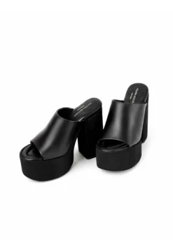 EVANTHE - Pantolette Hoch - Black -Trend Schuh Verkauf 5c13af4dd32042d9878881cc5dd6f652