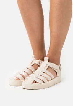 Selected Femme SLFIDA FISHERMAN - Plateausandalette - Sandshell