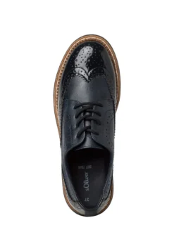 S.Oliver Schnürer - Navy Comb -Trend Schuh Verkauf 7493ff46b4c34558a4298479692ce984