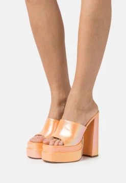 MARTHA - Pantolette Hoch - Orange