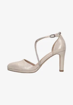 MIT STRASS-RIEMCHEN - High Heel Pumps - Gold