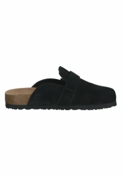 Tamaris Pantolette Flach - Black Suede -Trend Schuh Verkauf 7a11fdb842b1402d9cfe0456da2a5373