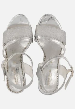 MIT GLITZER UND KEILABSATZ - Keilsandalette - Silber -Trend Schuh Verkauf 7e5aa38cf0f54705ac38d143d03819e0