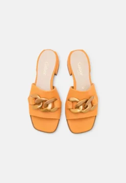 Gabor Comfort Pantolette Flach - Apricot -Trend Schuh Verkauf 901784aa130d4b719a810a51958ee44f