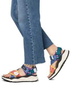 Trend Schuh Verkauf 24 Flower Mountain NAZCA - Plateausandalette - Blau