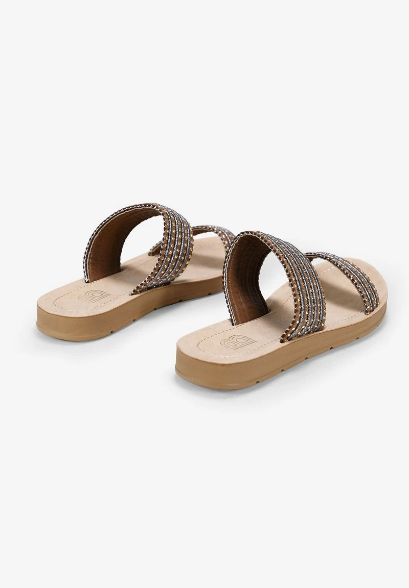 PLANAS CON TACHAS - Pantolette Flach - Marron 3 PLANAS CON TACHAS - Pantolette Flach - Marron – Bild 3