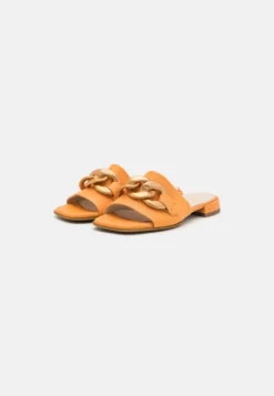Gabor Comfort Pantolette Flach - Apricot -Trend Schuh Verkauf bc63d773428d456da40d5ce8afef18f9