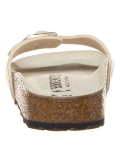 Birkenstock Pantoletten "Madrid" In Gold - Weite S -Trend Schuh Verkauf birkenstock pantoletten madrid in gold weite s 2