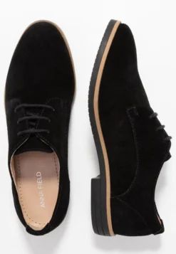 Anna Field LEATHER - Schnürer - Black -Trend Schuh Verkauf c7844031755f4b41b05b83332bcb46bc