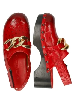 MELVIN & HAMILTON FLORA 1 VEGAS OSTRICH RUBY - Plateaupumps - Rot -Trend Schuh Verkauf c99b43d222984d27ae5b462b6a1841f1