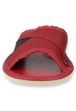 LOURDES - Pantolette Flach - Rot -Trend Schuh Verkauf ca34a4b4205446249b1a9bf6f554238e