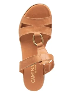 Leder-Pantoletten In Camel -Trend Schuh Verkauf camina by kmins leder pantoletten in camel 3