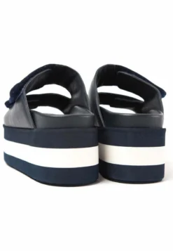 ASENA - Pantolette Flach - Navy -Trend Schuh Verkauf e67580b0a5eb485187a01312e598834f
