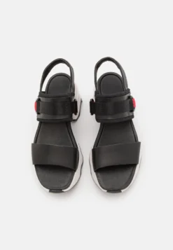 Sorel KINETIC IMPACT HEEL SLINGBACK - Plateausandalette - Black/sea Salt -Trend Schuh Verkauf e6b9d38217cc49b2a606ec2ecac22f93