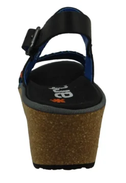 *art PARMA GRASS SCHWARZ BLACK LEDER - Keilsandalette - Black -Trend Schuh Verkauf f94939326e22415d89615578e1c88fee