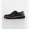 Clarks GLICKLY DERBY - Sportlicher Schnürer - Black Leather