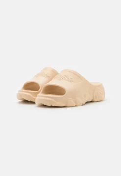Buffalo SLIDE - Pantolette Flach - Cream -Trend Schuh Verkauf fcc58cb662524bdf99e1f3b85071f69d