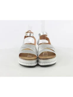 Sandalen In Silber -Trend Schuh Verkauf foreverfolie sandalen in silber 2