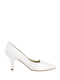 Heine Leder-Pumps In Weiß -Trend Schuh Verkauf heine leder pumps in weiss 2