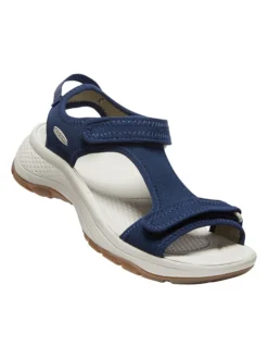 Keen Leder-Sandalen "Astoria West T-Strap" In Dunkelblau