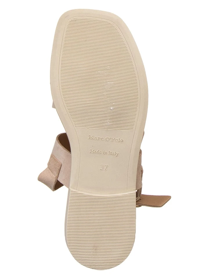Leder-Sandalen "Katia" In Beige 4 Leder-Sandalen "Katia" In Beige – Bild 4