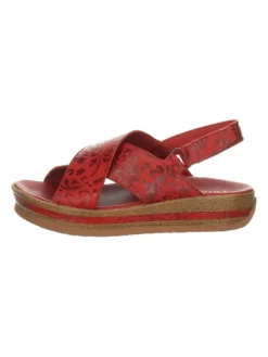 Think! Leder-Sandalen "Zega" In Rot