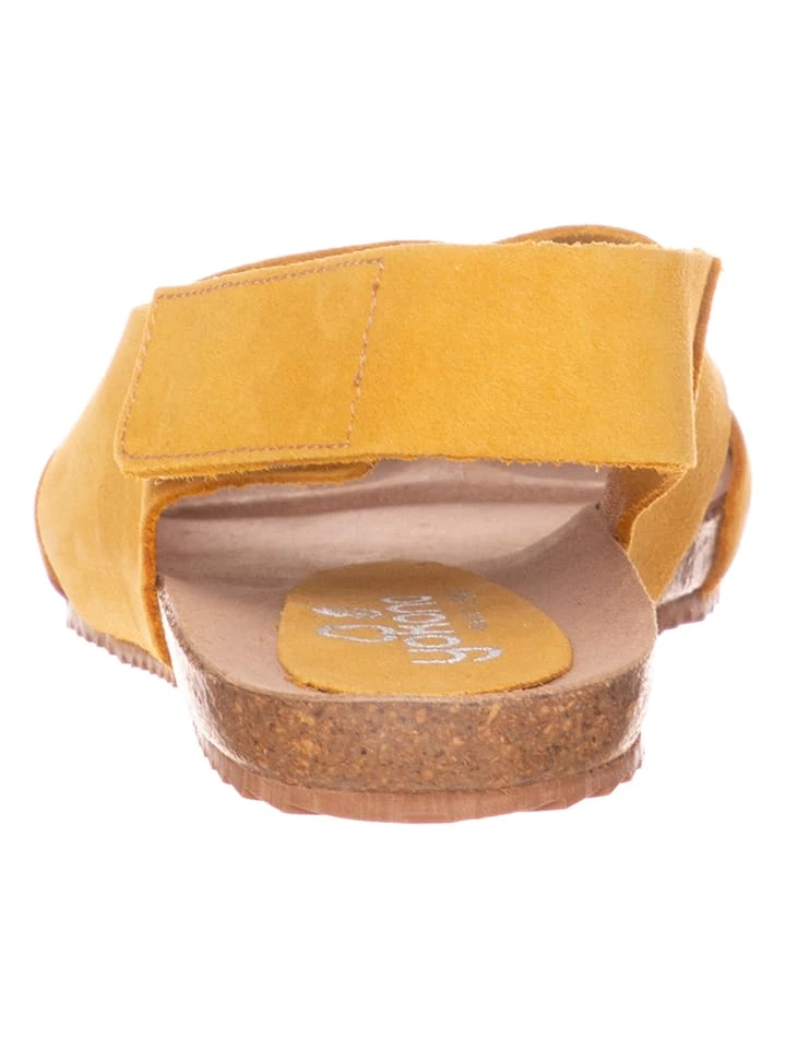 Yokono Leder-Sandalen In Gelb 3 Yokono Leder-Sandalen In Gelb – Bild 3