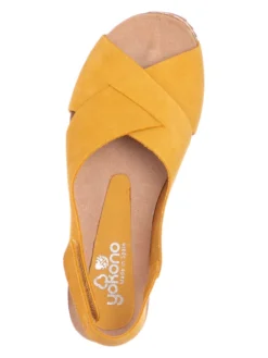 Yokono Leder-Sandalen In Gelb 8 Yokono Leder-Sandalen In Gelb -Trend Schuh Verkauf yokono leder sandalen in gelb 3